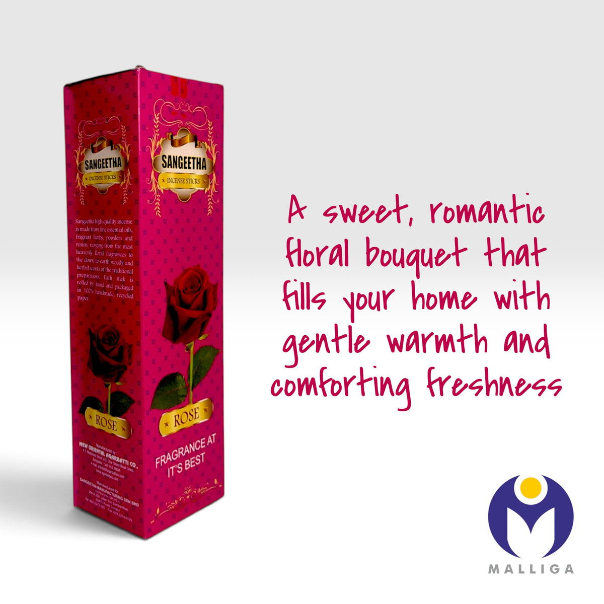 Sangeetha Incense Sticks - Assorted for Home Aromatherapy (96 sticks)